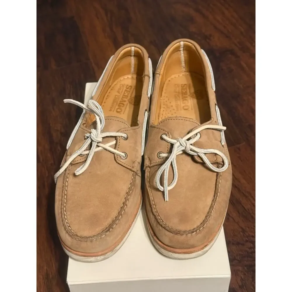 Sebago Men's Light Brown Suede Boat Shoes size 11.5